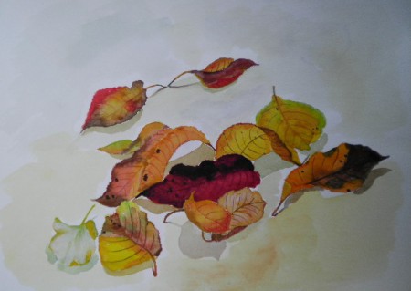 高橋文子　枯葉　Ｆ４