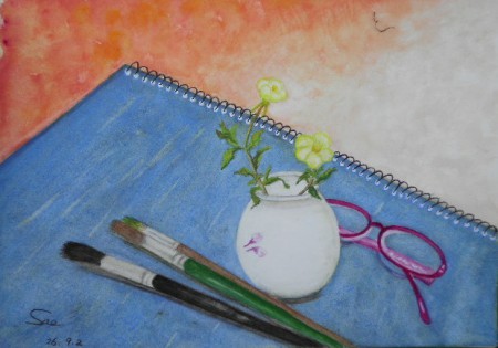 川崎佐江子　花　Ｆ４